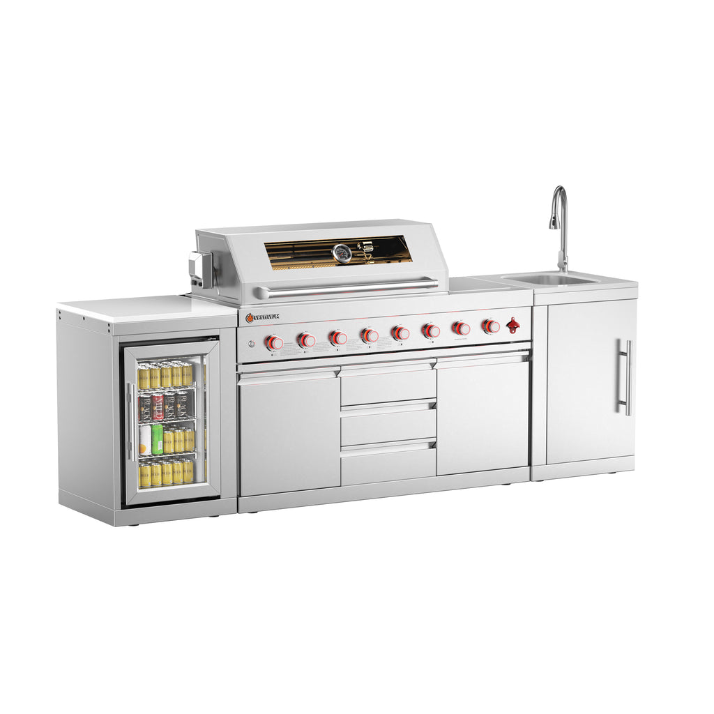 SERA-C Series Outdoor Modular Kitchen – All-in-One Backyard Cooking System