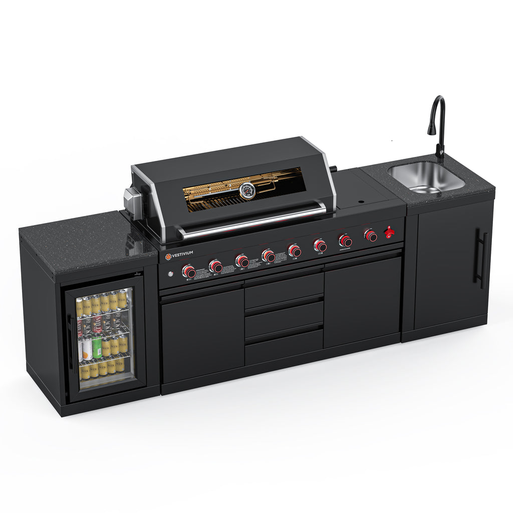 SERA-C Series Outdoor Modular Kitchen – All-in-One Backyard Cooking System