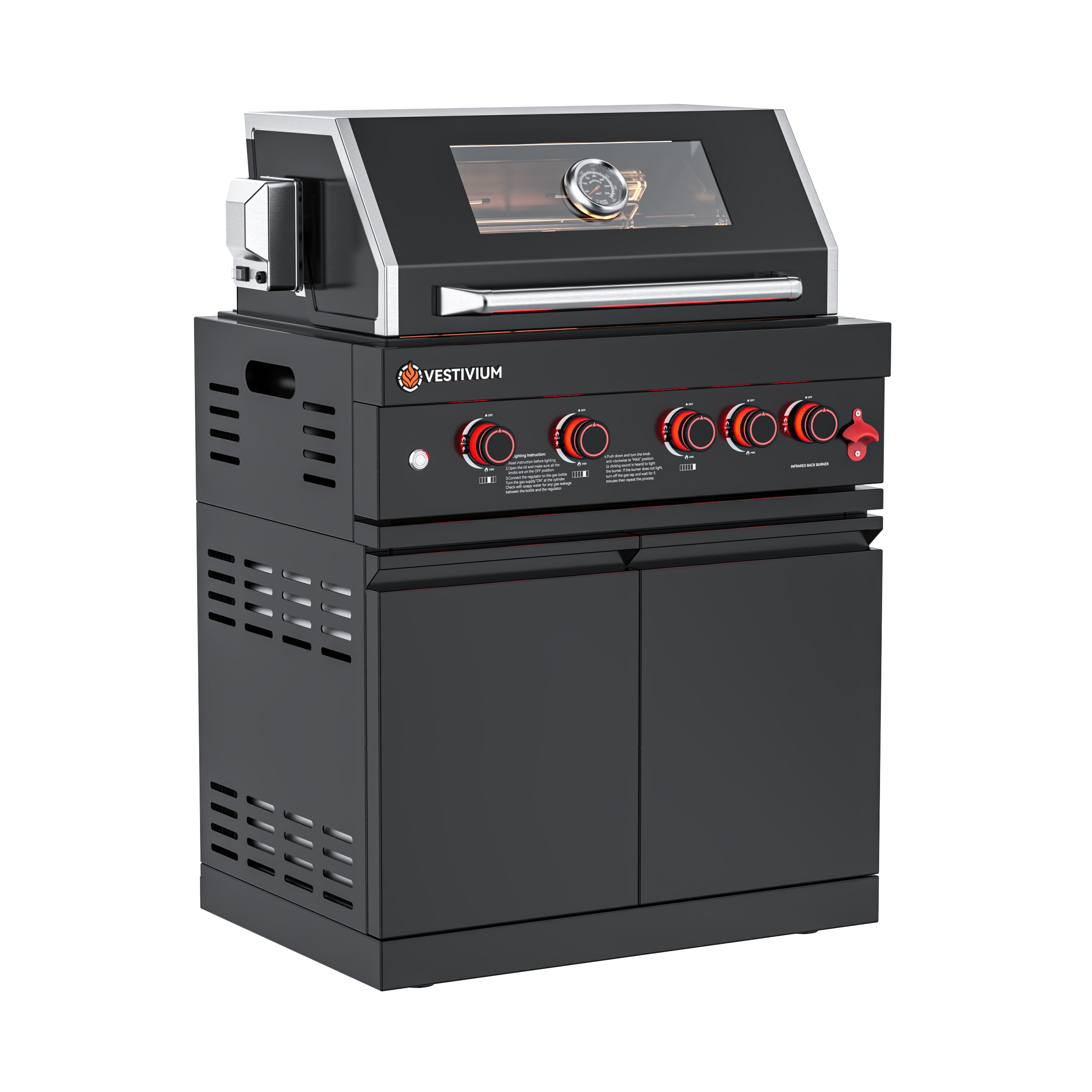 63700 BTU Outdoor Kitchen Grill Island