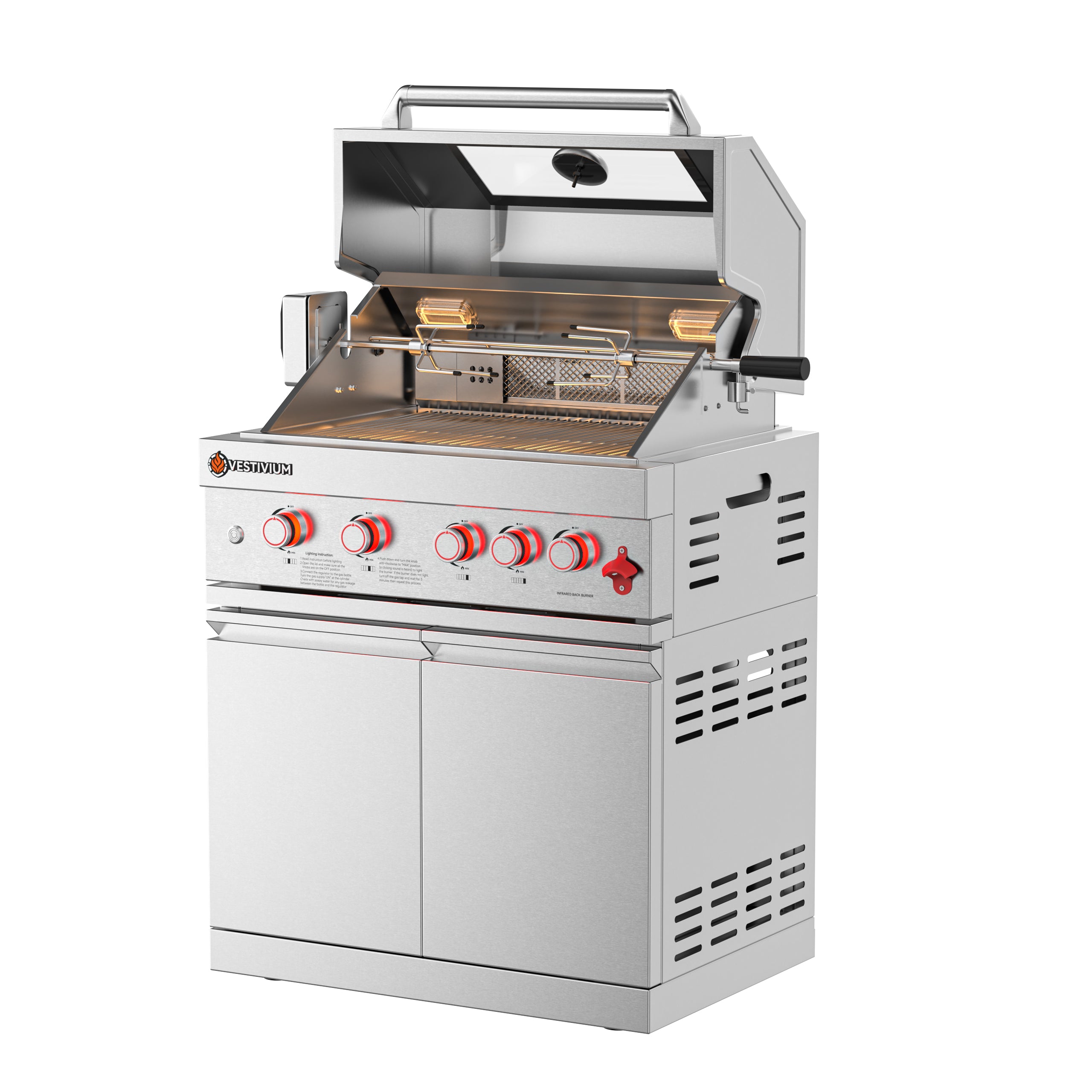 63700 BTU Outdoor Kitchen Grill Island