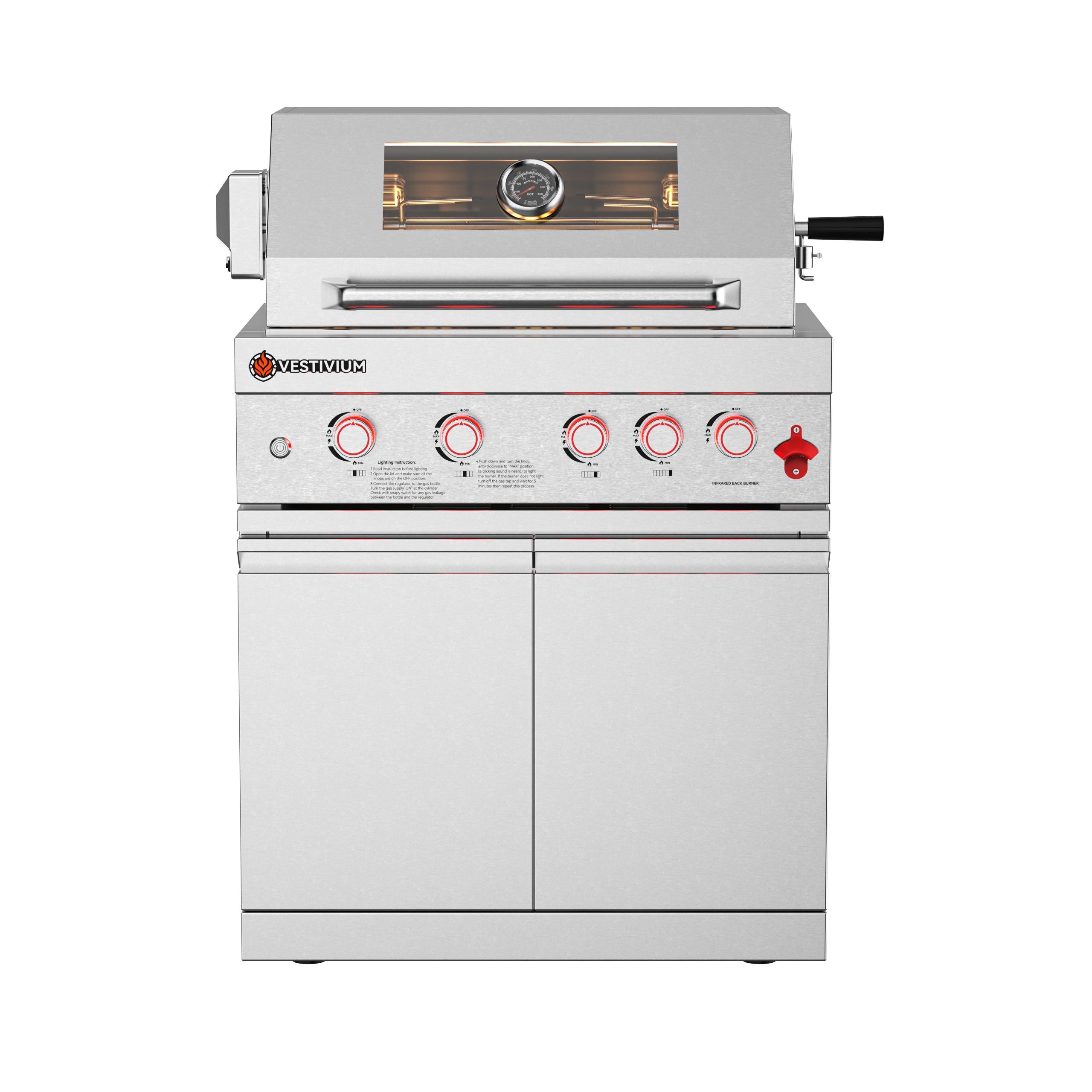 63700 BTU Outdoor Kitchen Grill Island