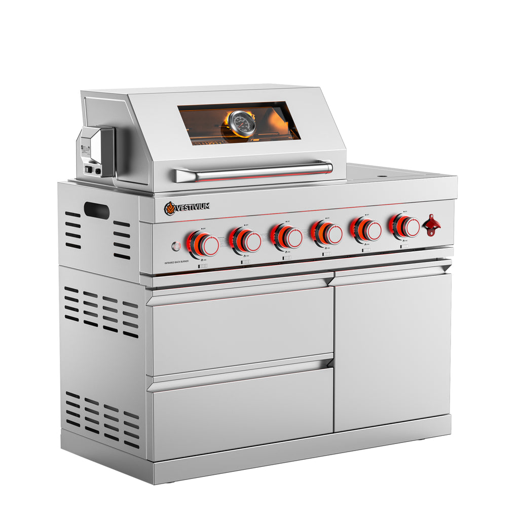 75300 BTU Outdoor Kitchen Grill Island