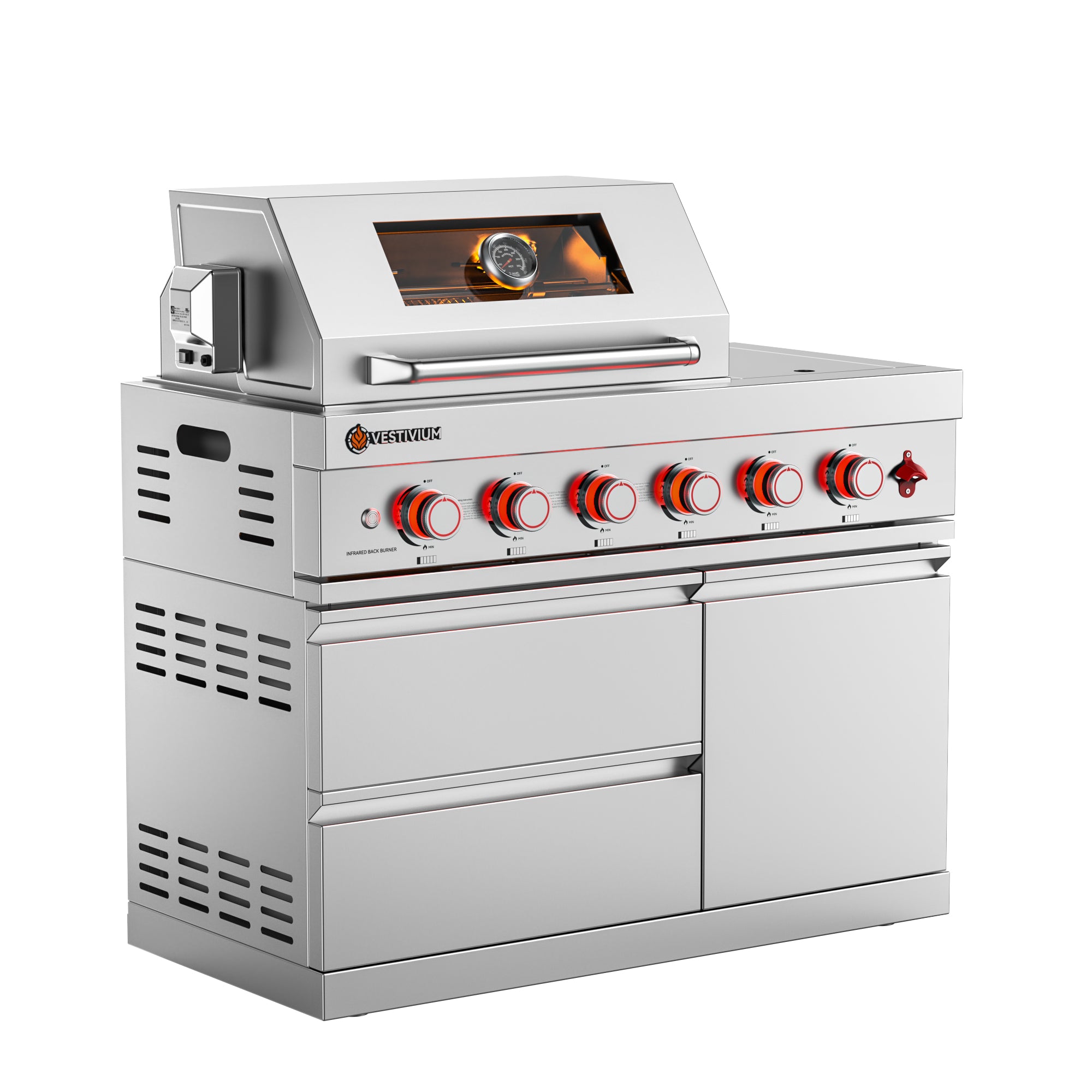 75300 BTU Outdoor Kitchen Grill Island