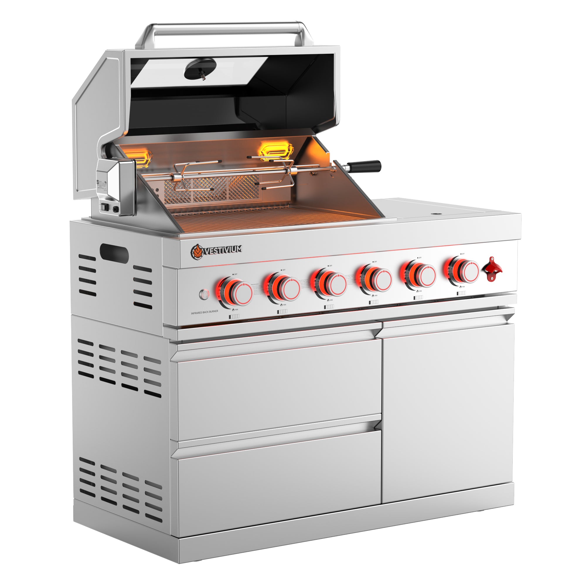 75300 BTU Outdoor Kitchen Grill Island