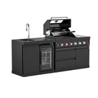 VESTIVIUM 2-Piece Modular Outdoor Kitchen Island Set | V411-SF