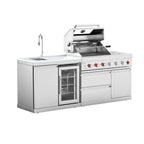 VESTIVIUM 2-Piece Modular Outdoor Kitchen Island Set | V411-SF