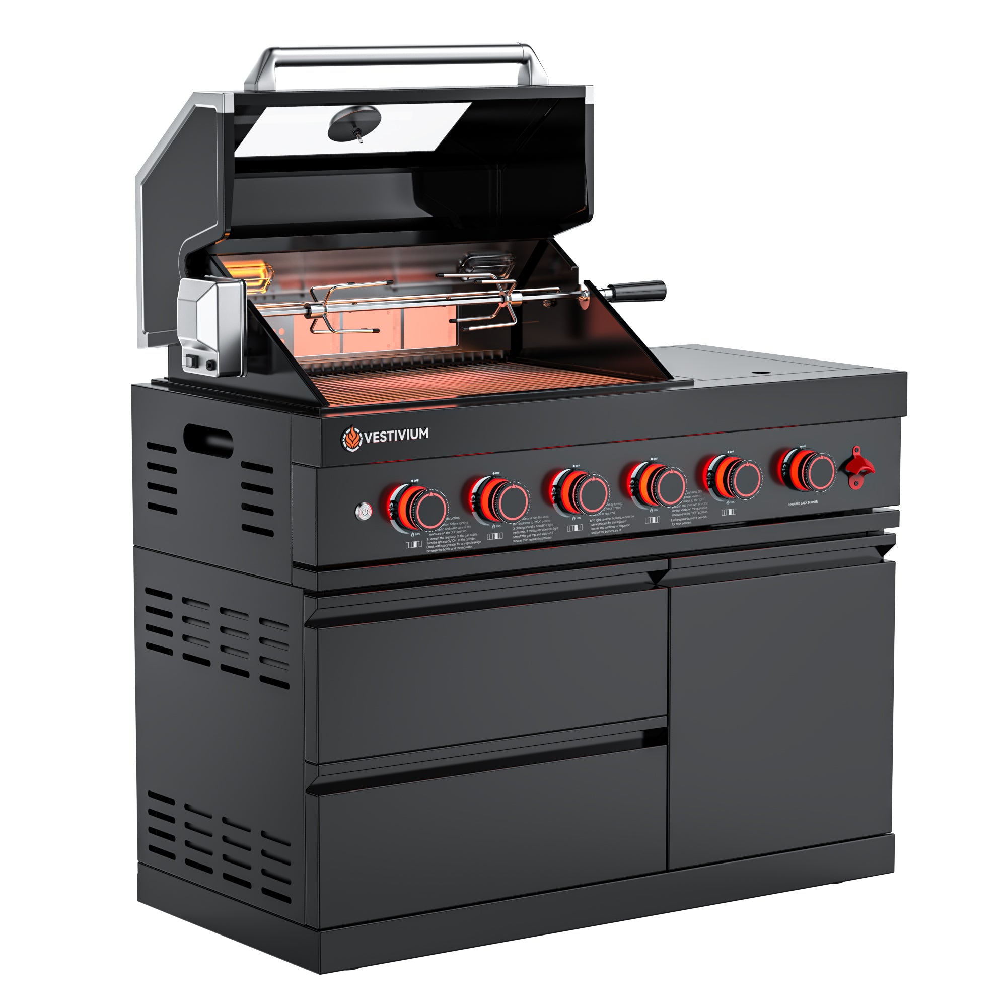 75300 BTU Outdoor Kitchen Grill Island