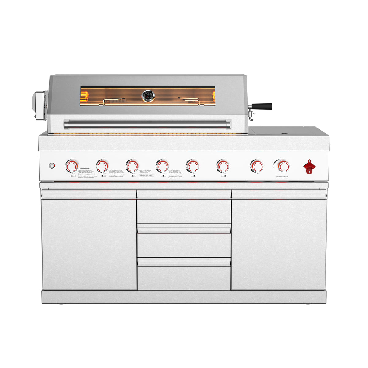 99500 BTU Outdoor Kitchen Grill Island