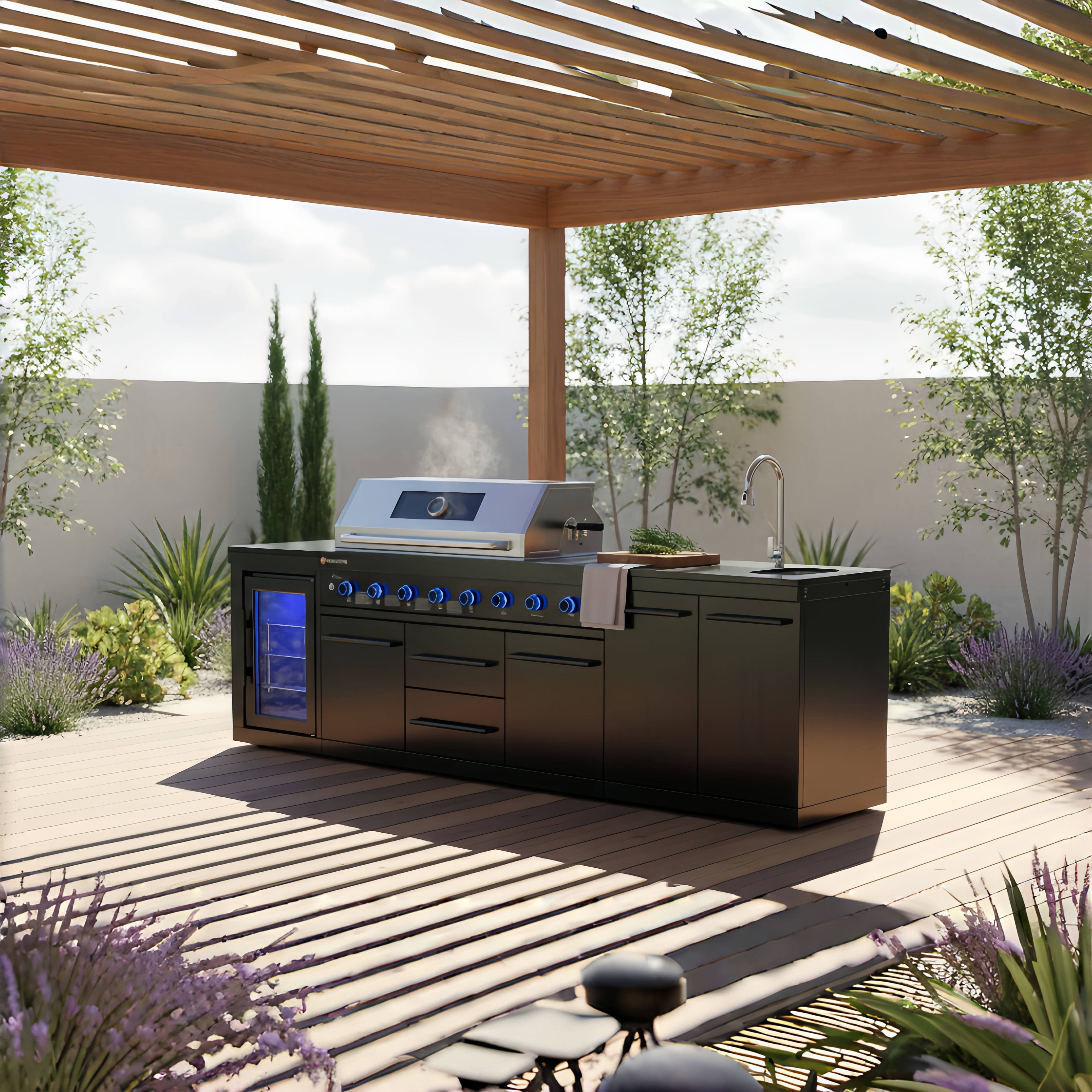 {{ Vestivium Sera Series Outdoor Kitchen Island - SC26 }} {{ color }}