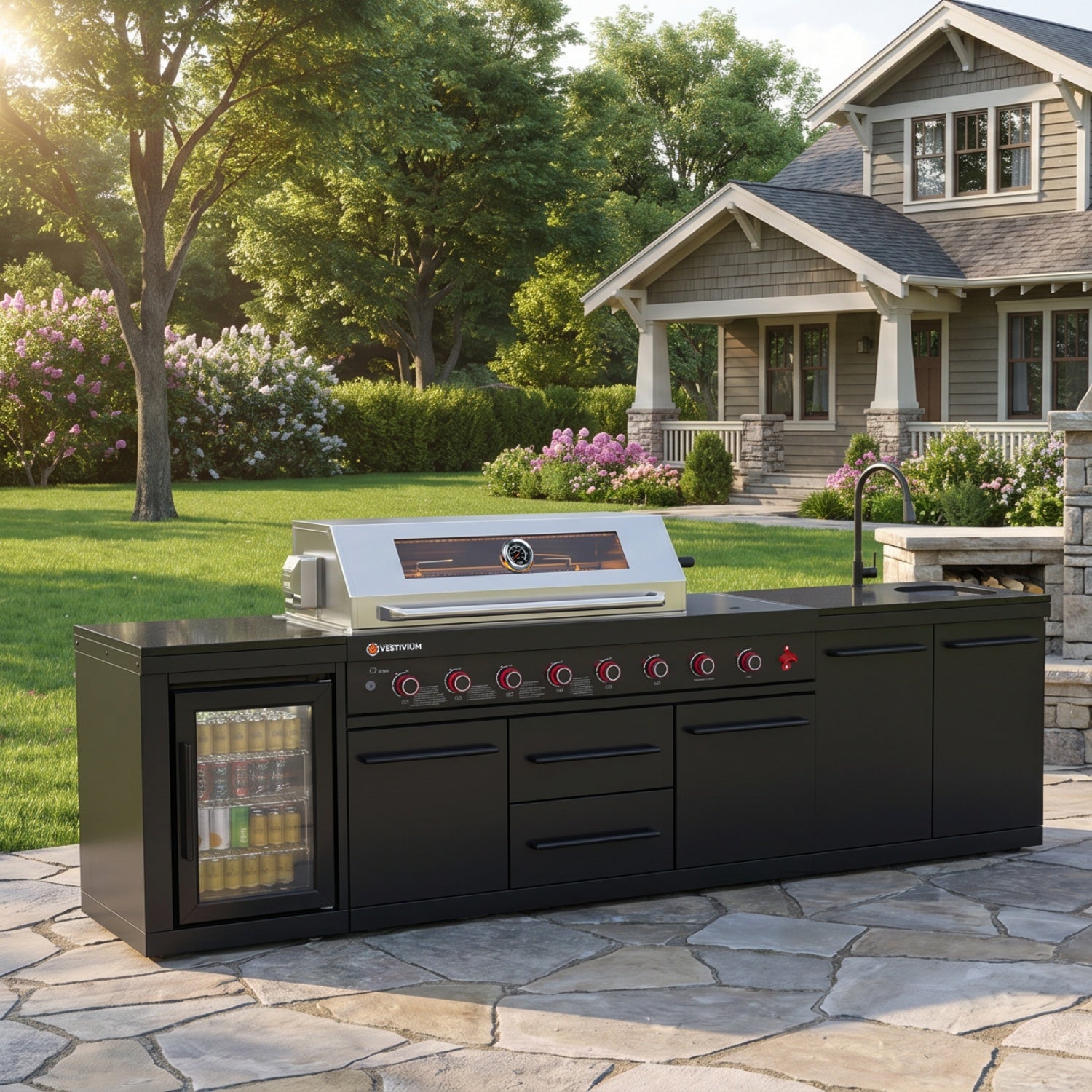 SERA-A Series Outdoor Modular Kitchen – All-in-One Backyard Cooking System