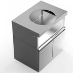 Double-Door Storage Cabinet with Kamado Grill Station Module