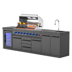SERA Series Outdoor Modular Kitchen 6118PC - Black