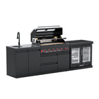 VESTIVIUM 3-Piece Modular Outdoor Kitchen Island Set | V601-SK2FR2