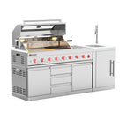 VESTIVIUM 2-Piece Modular Outdoor Kitchen Island Set | V611-SK