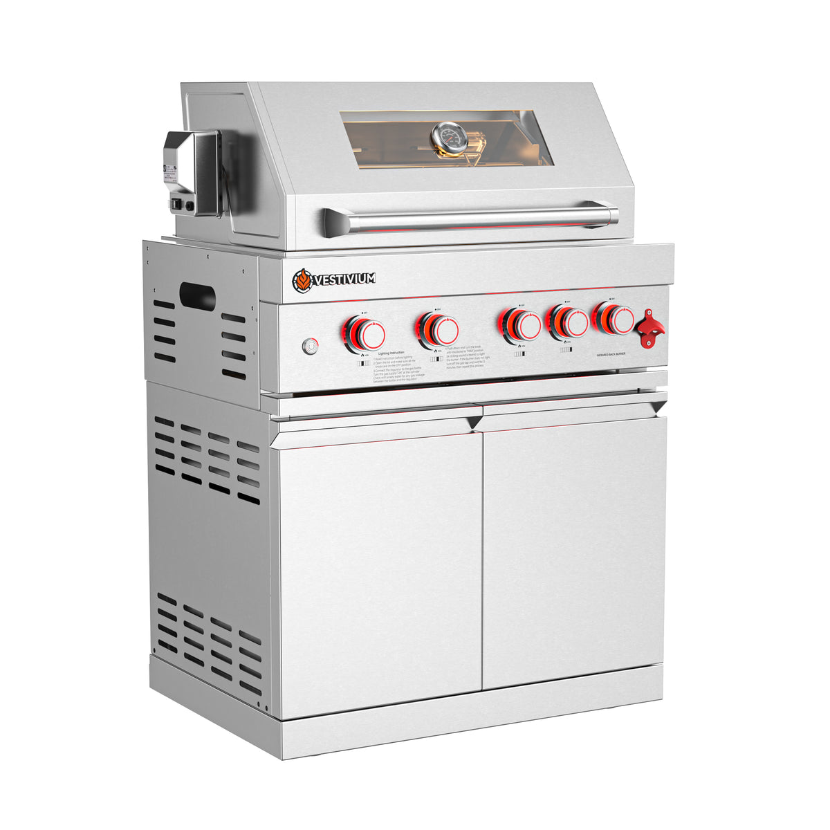 63700 BTU Outdoor Kitchen Grill Island