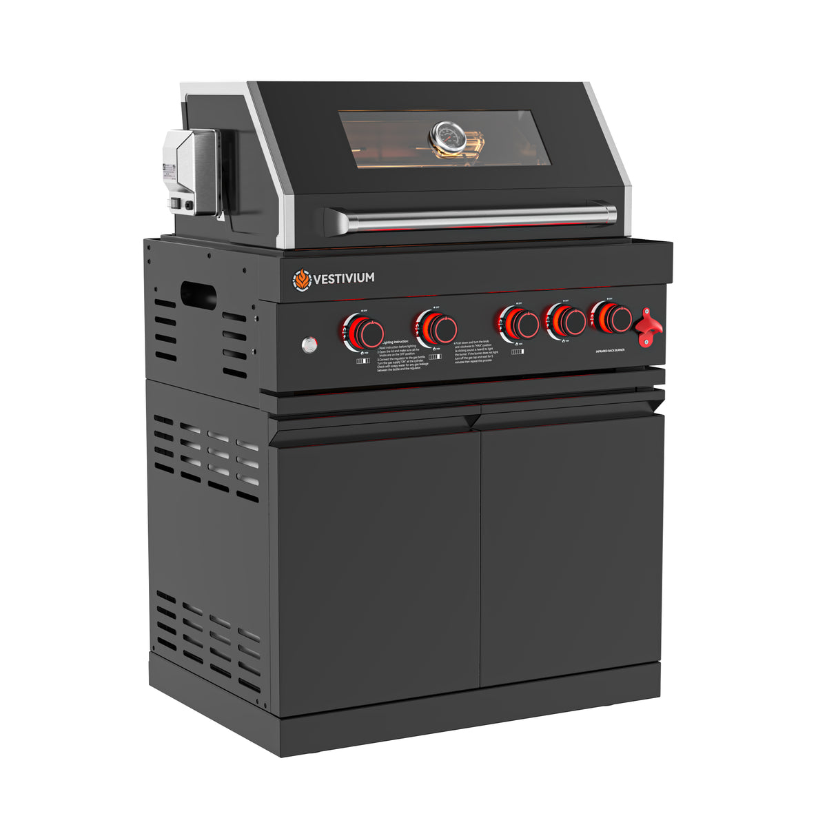 63700 BTU Outdoor Kitchen Grill Island