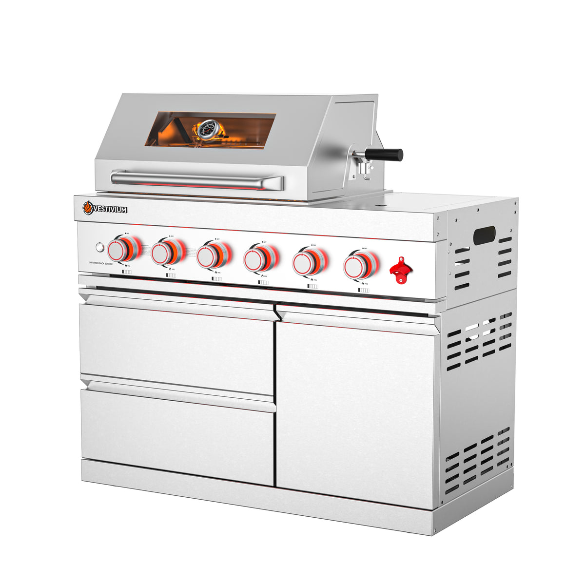 75300 BTU Outdoor Kitchen Grill Island