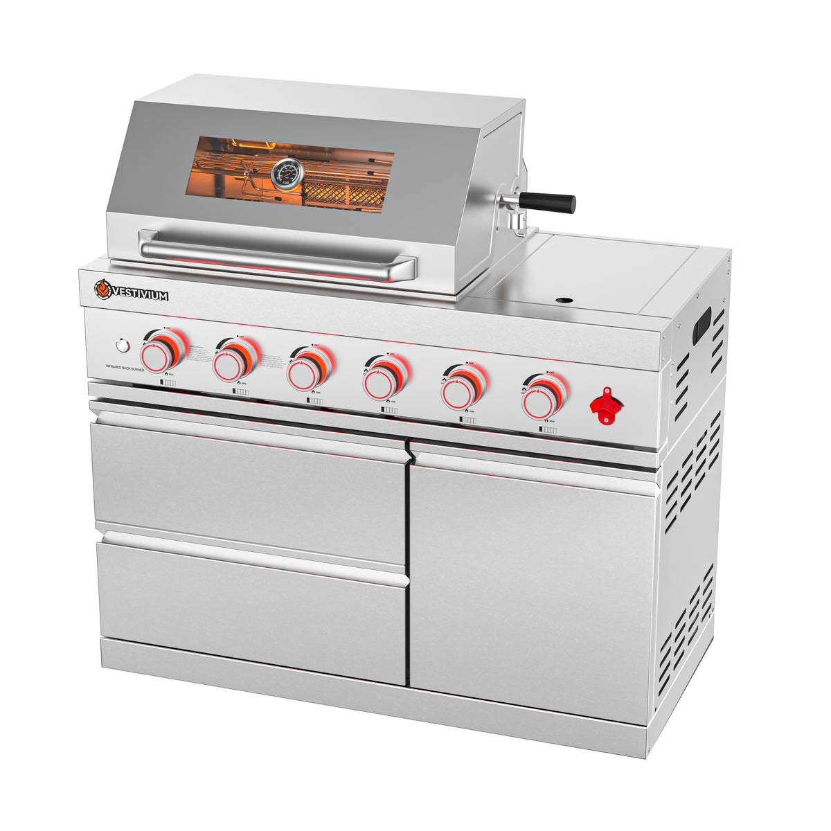 75300 BTU Outdoor Kitchen Grill Island