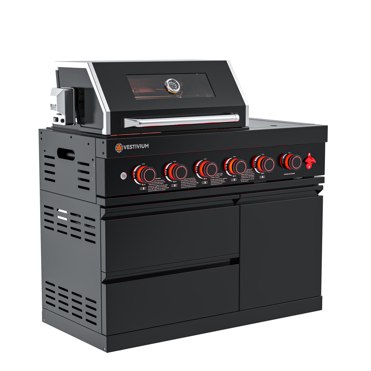 75300 BTU Outdoor Kitchen Grill Island
