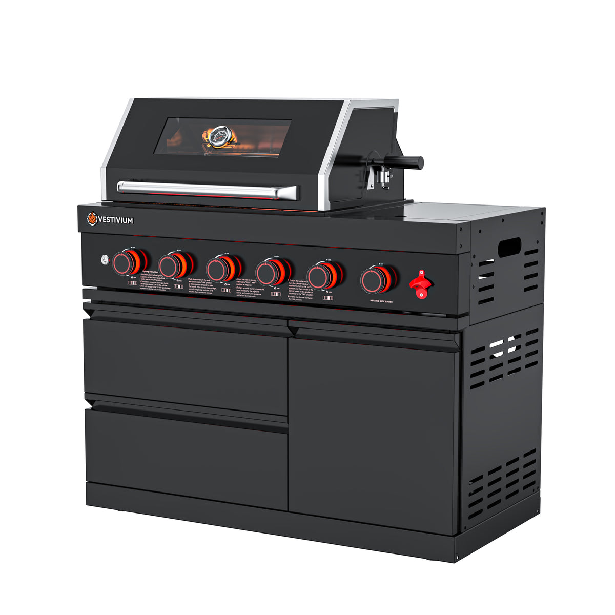 75300 BTU Outdoor Kitchen Grill Island