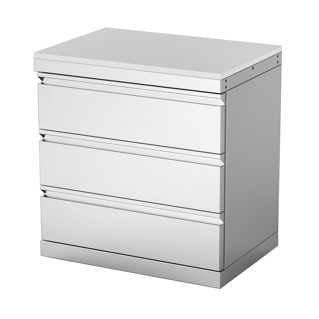 VESTIVIUM Stainless Steel 3-Drawer Outdoor Kitchen Cabinet