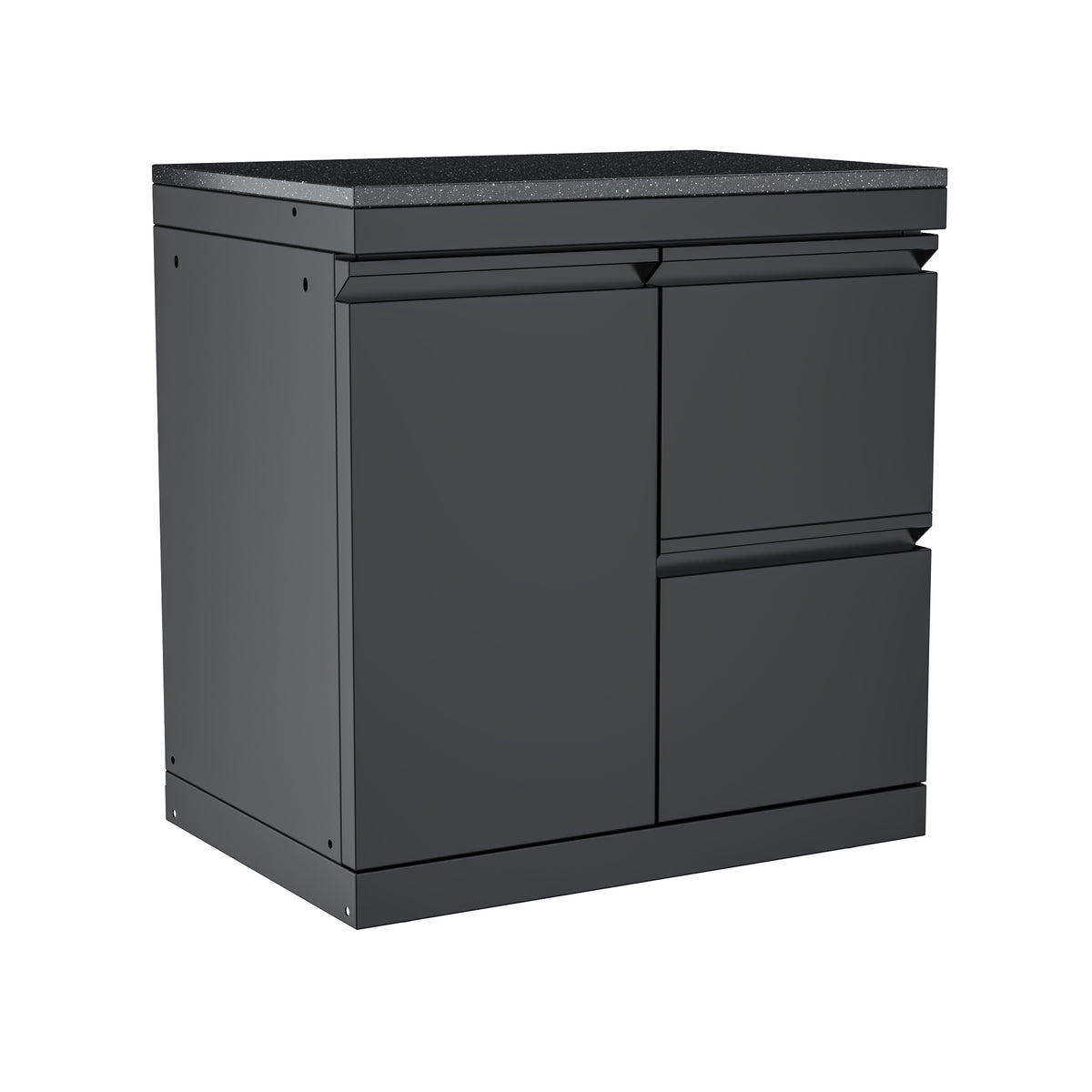 Single-Door Storage Cabinet with Two-Drawer Unit Module