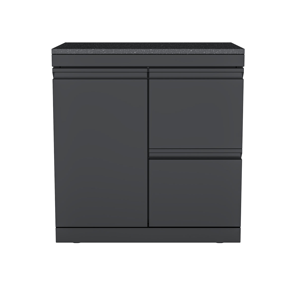 Single-Door Storage Cabinet with Two-Drawer Unit Module