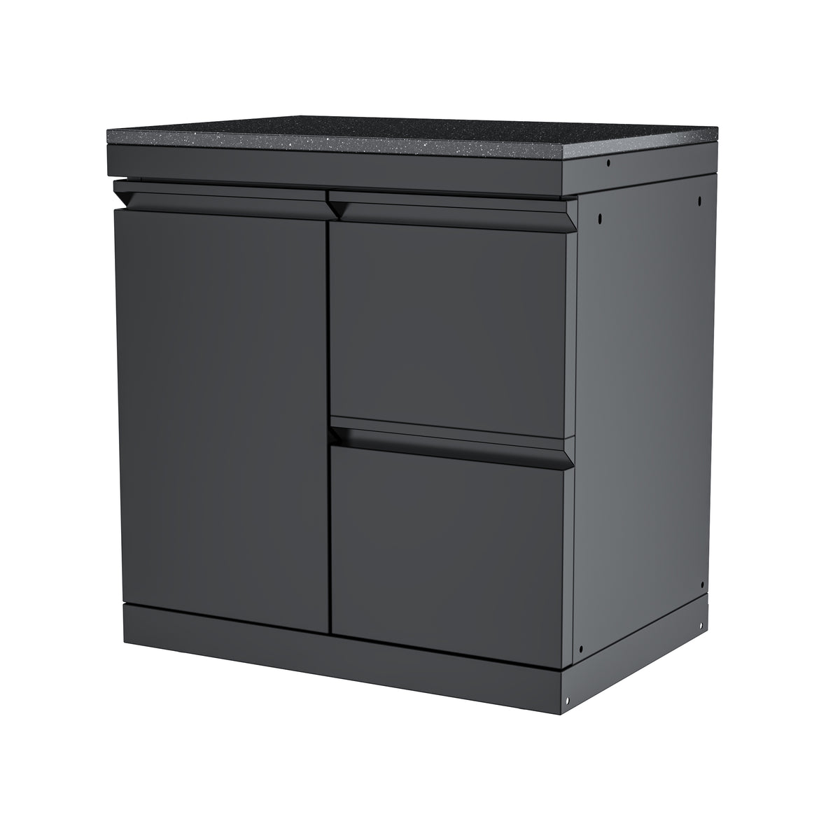 Single-Door Storage Cabinet with Two-Drawer Unit Module