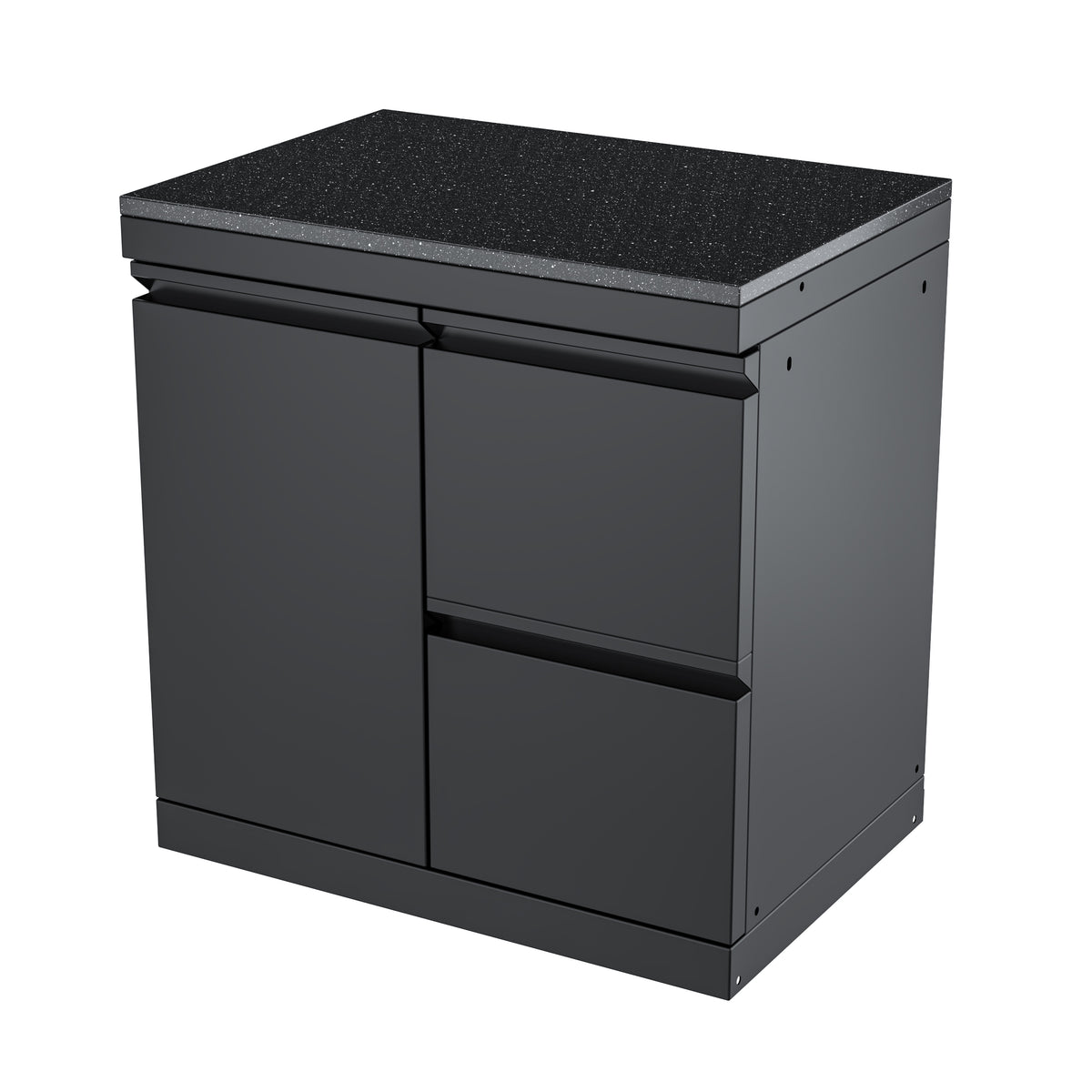 Single-Door Storage Cabinet with Two-Drawer Unit Module