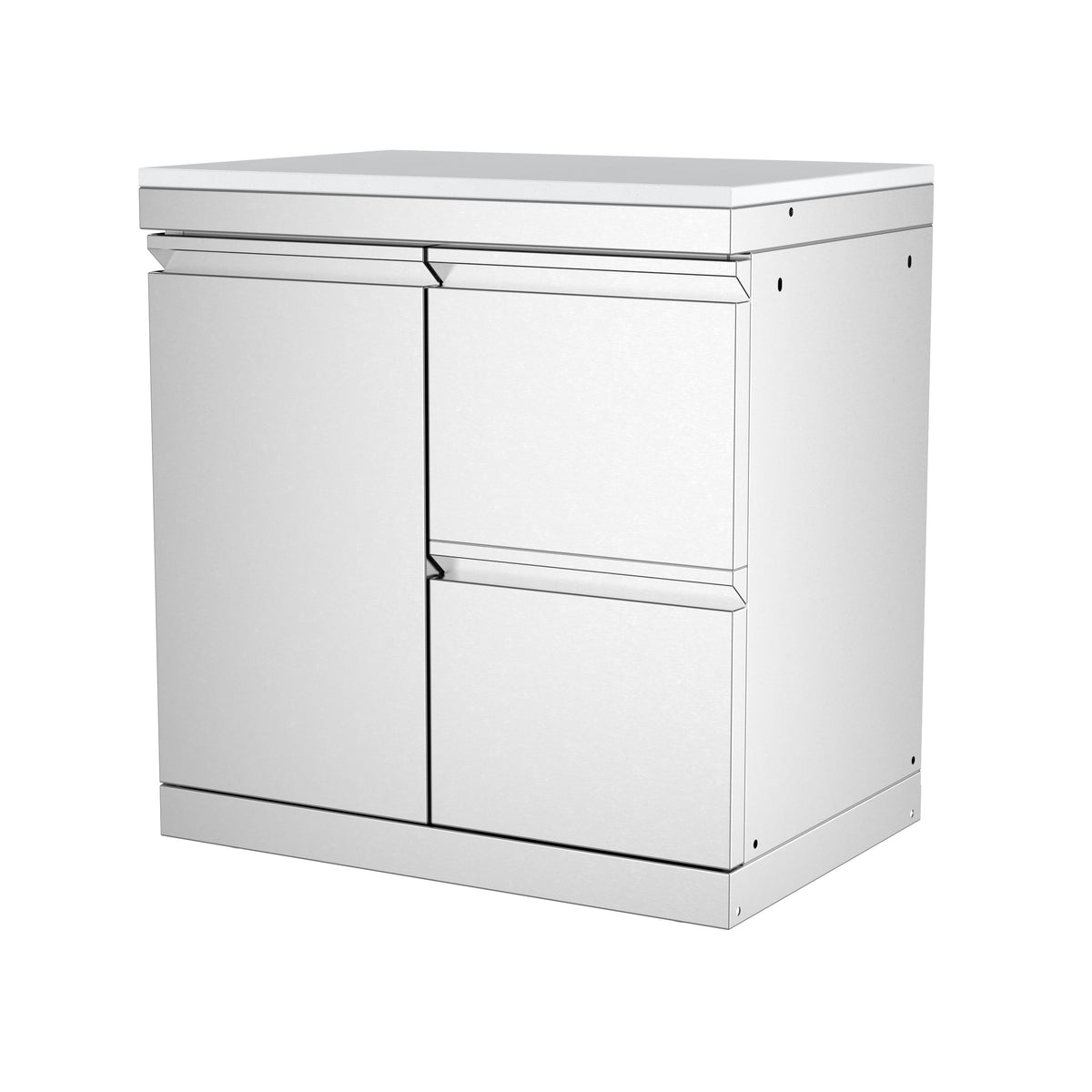 Single-Door Storage Cabinet with Two-Drawer Unit Module