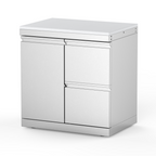 VESTIVIUM Stainless Steel Hybrid Cabinet, Single Door and 2-Drawer Combo for Outdoor Kitchen