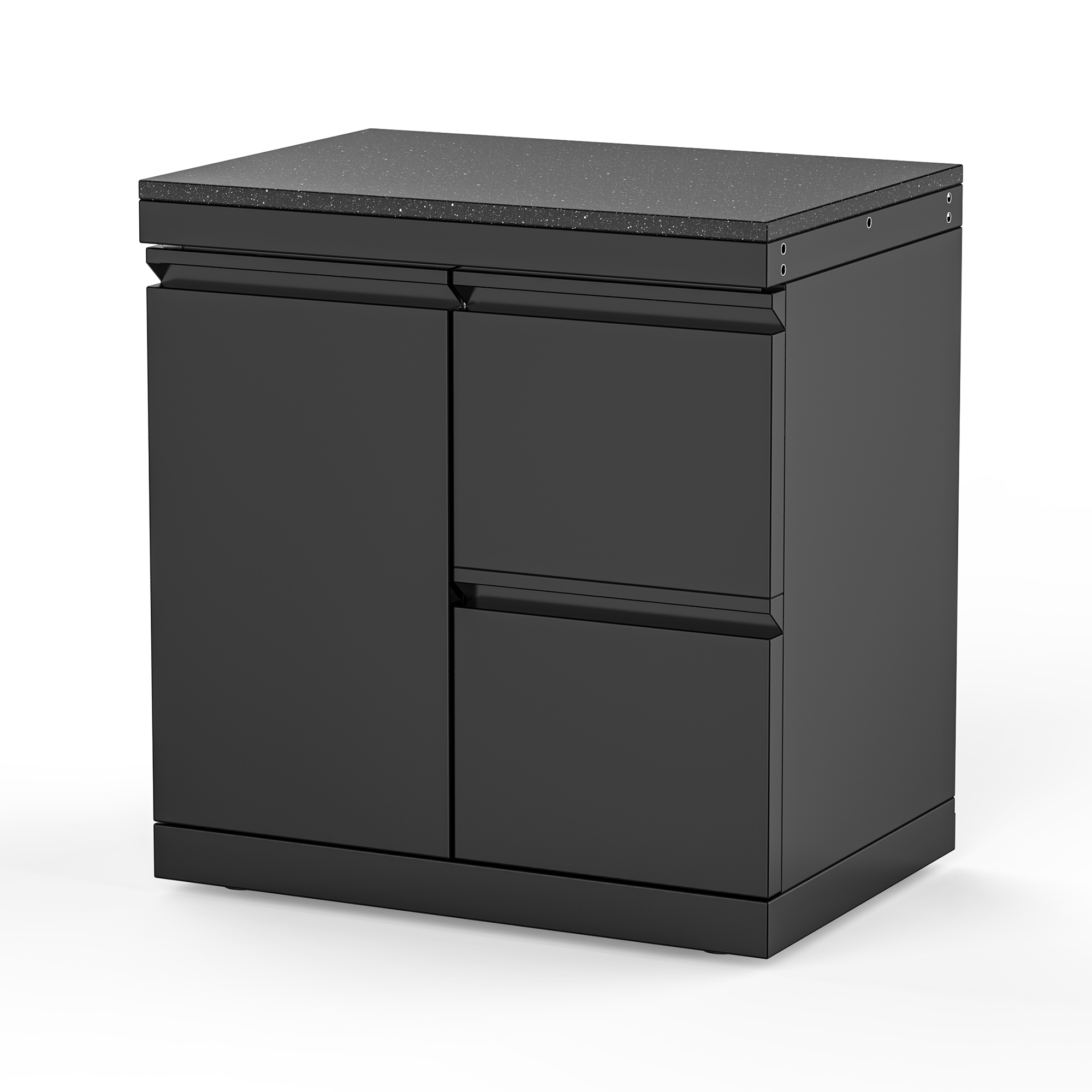 VESTIVIUM Stainless Steel Hybrid Cabinet, Single Door and 2-Drawer Combo for Outdoor Kitchen