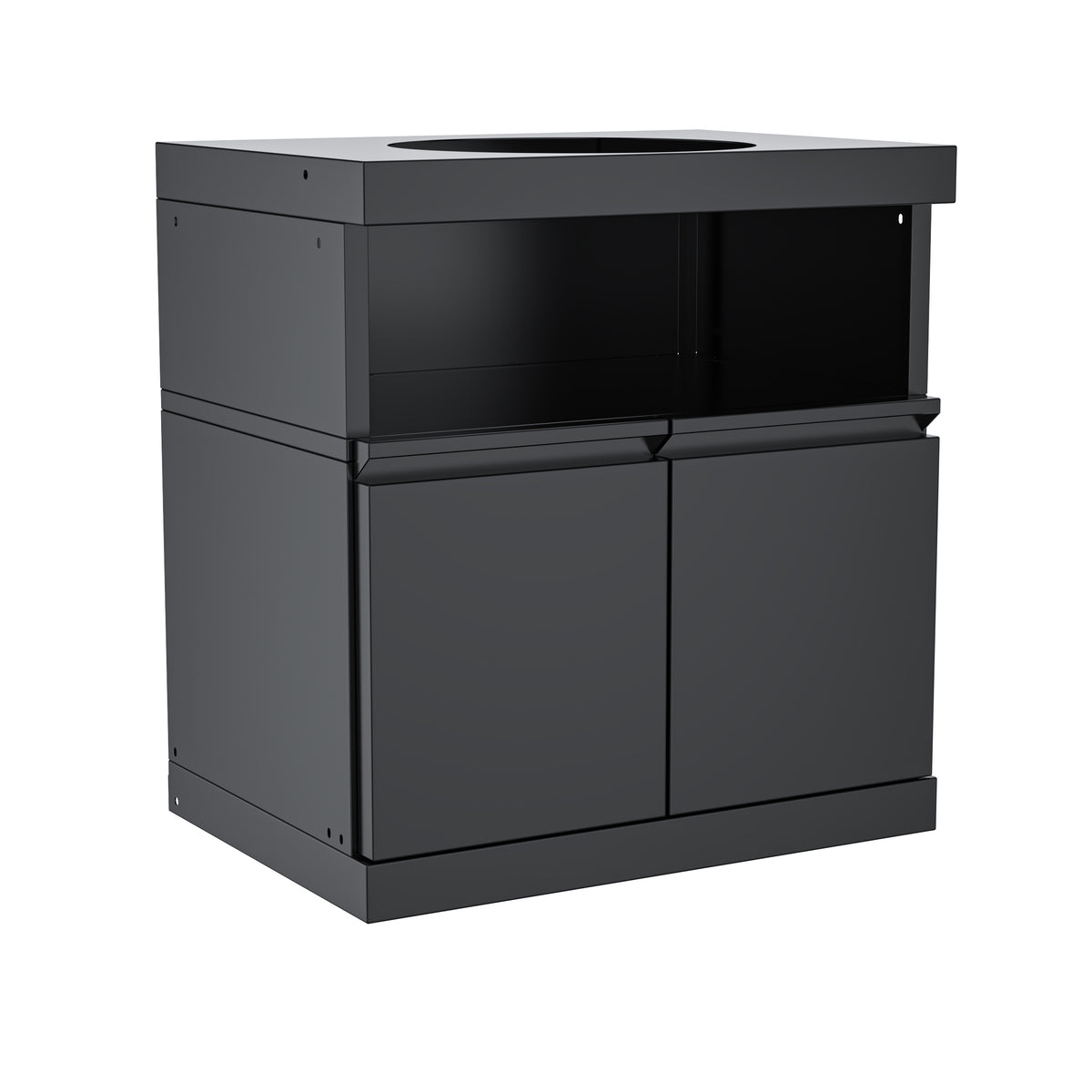 Double-Door Storage Cabinet with Kamado Grill Station Module