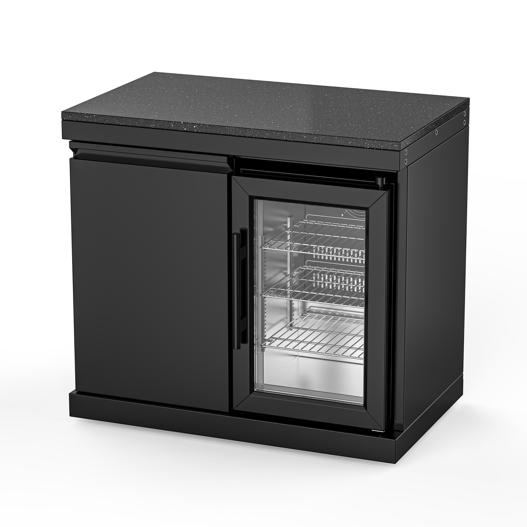 VESTIVIUM Combo Storage and Refrigerator Cabinet for Outdoor Kitchen