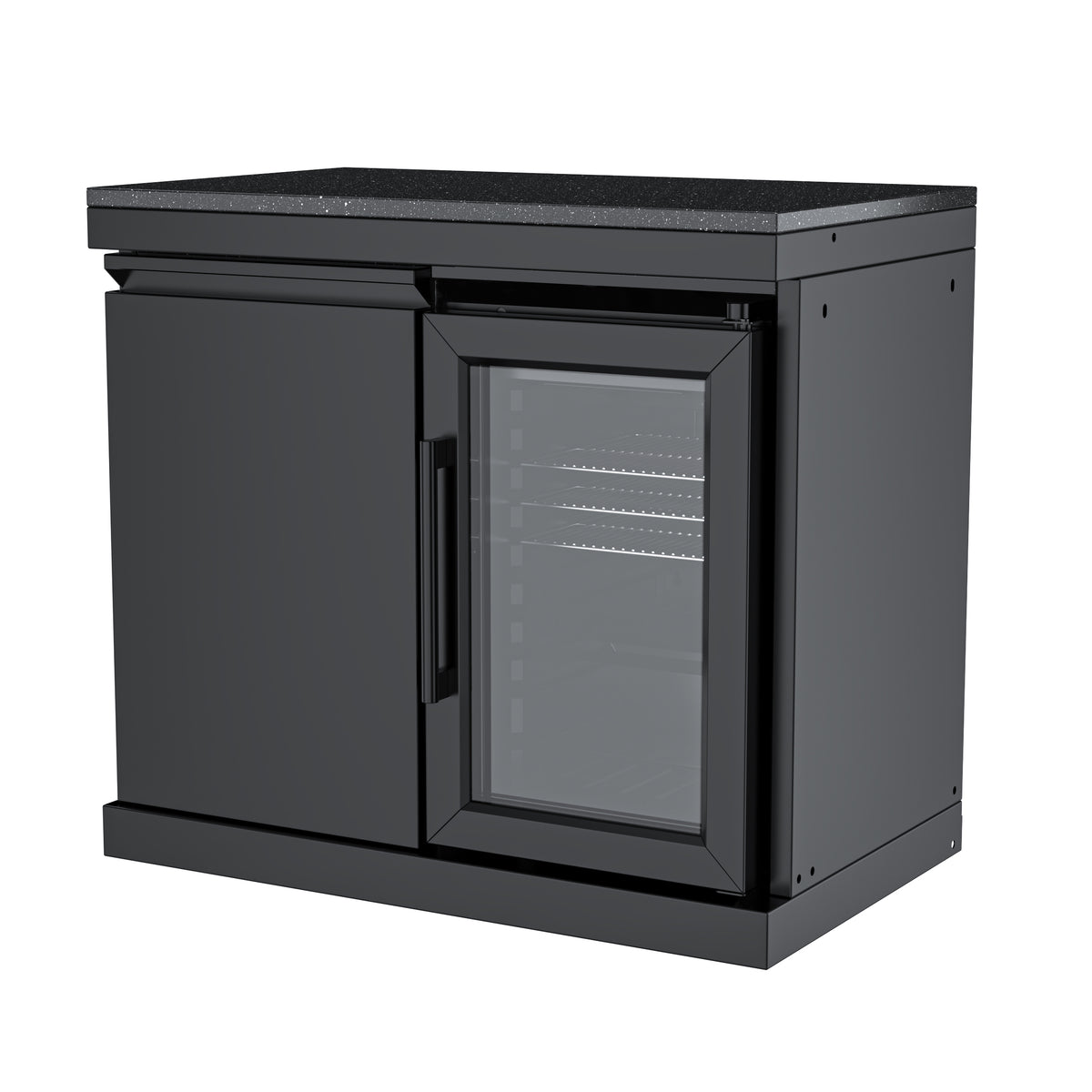 Single-Door Cabinet with Refrigerator Module