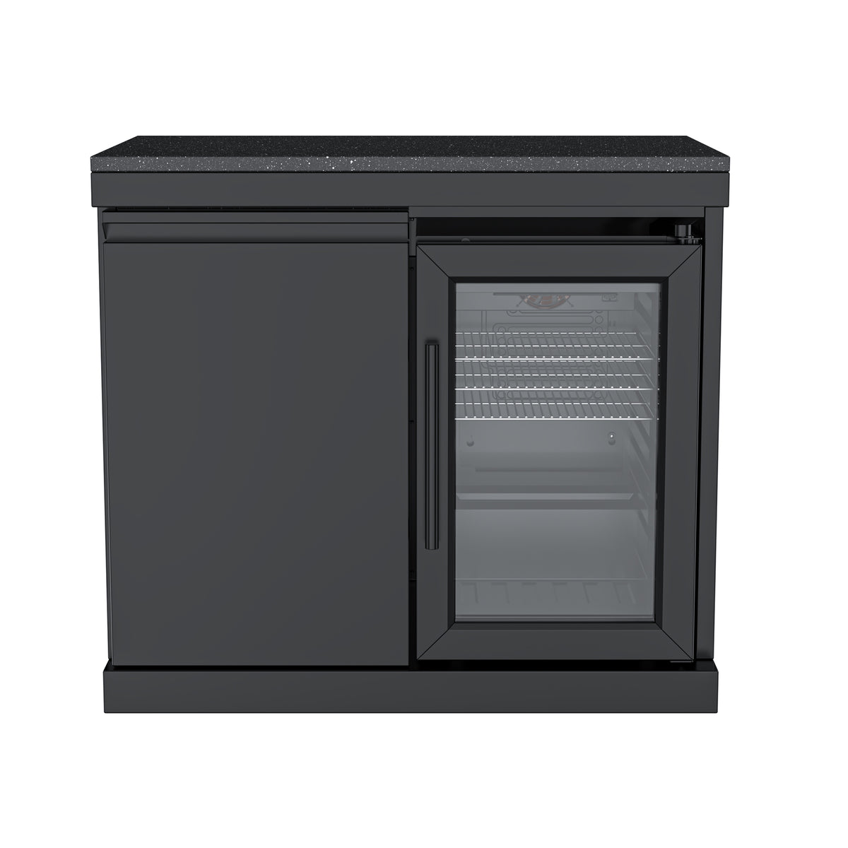 Single-Door Cabinet with Refrigerator Module