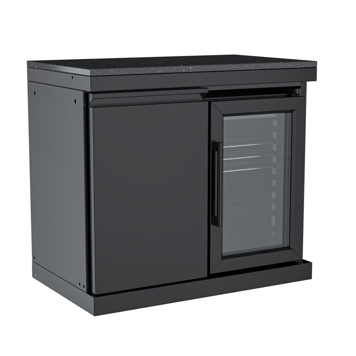 Single-Door Cabinet with Refrigerator Module