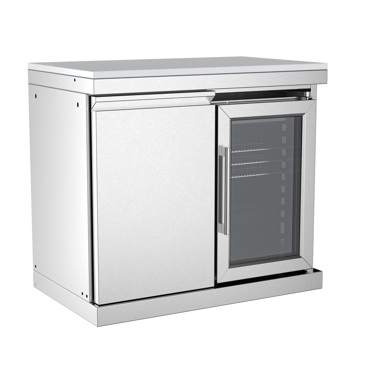 Single-Door Cabinet with Refrigerator Module