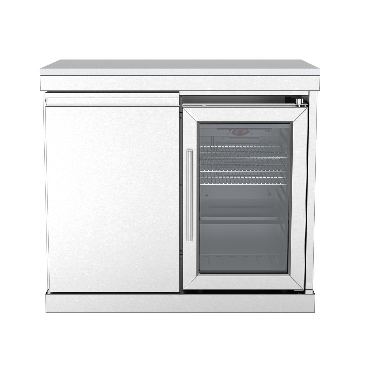 Single-Door Cabinet with Refrigerator Module