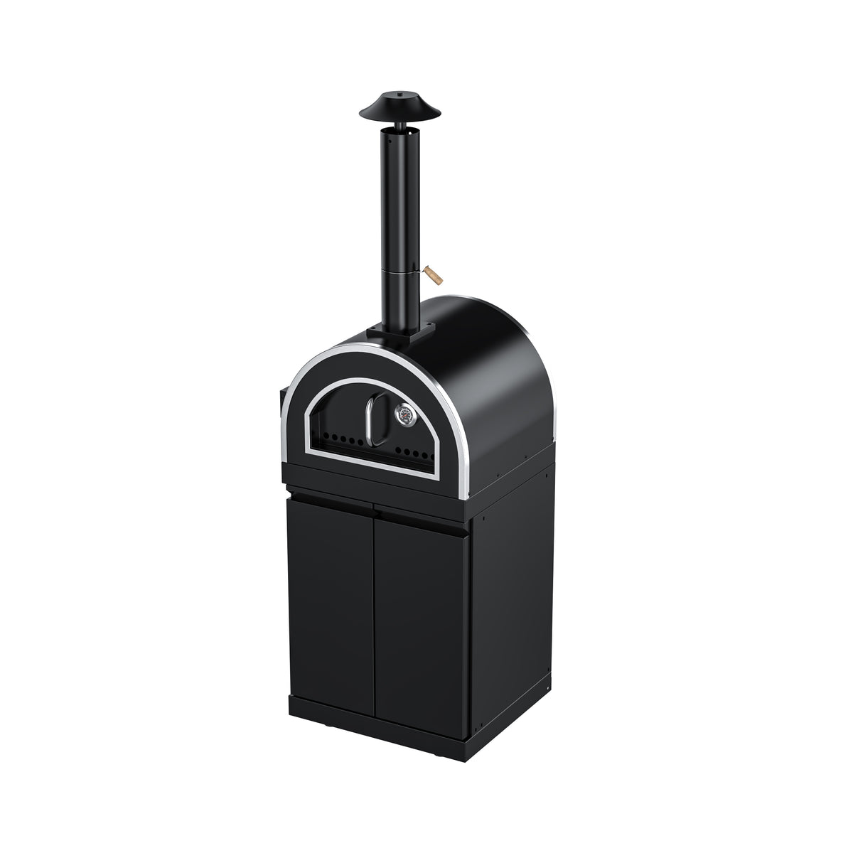 Pizza Oven Cabinet with Double-Door Storage Module