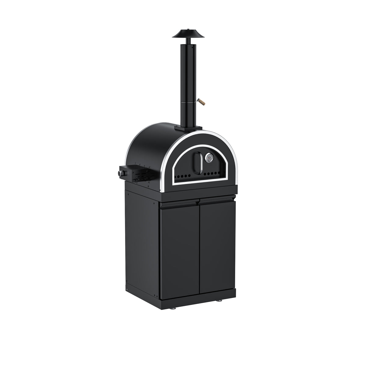 Pizza Oven Cabinet with Double-Door Storage Module