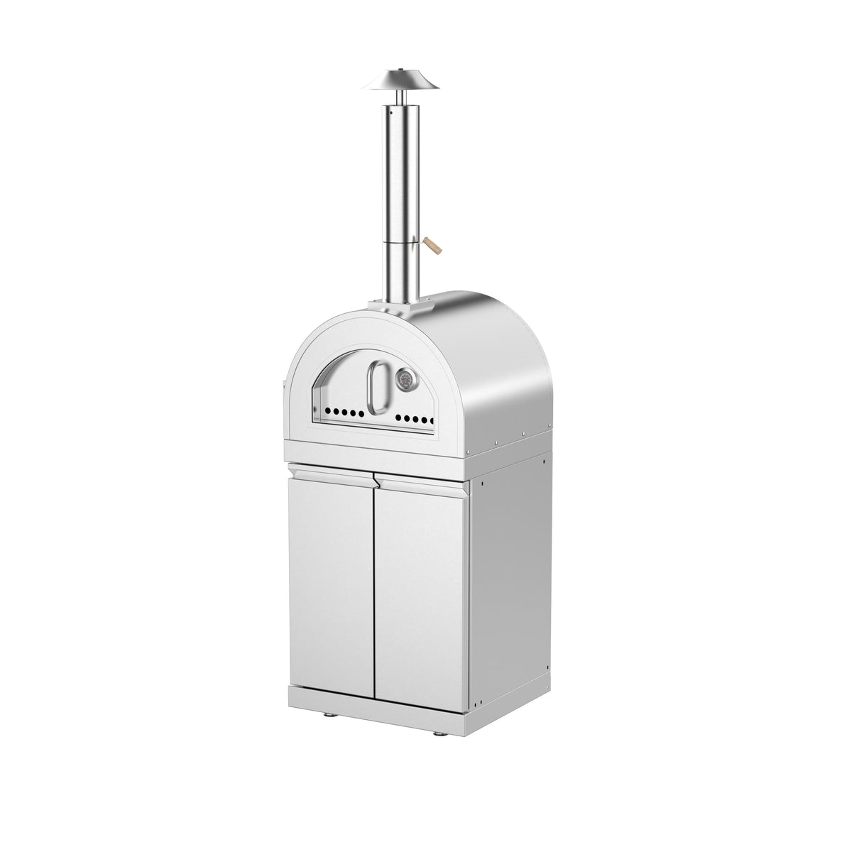 Pizza Oven Cabinet with Double-Door Storage Module