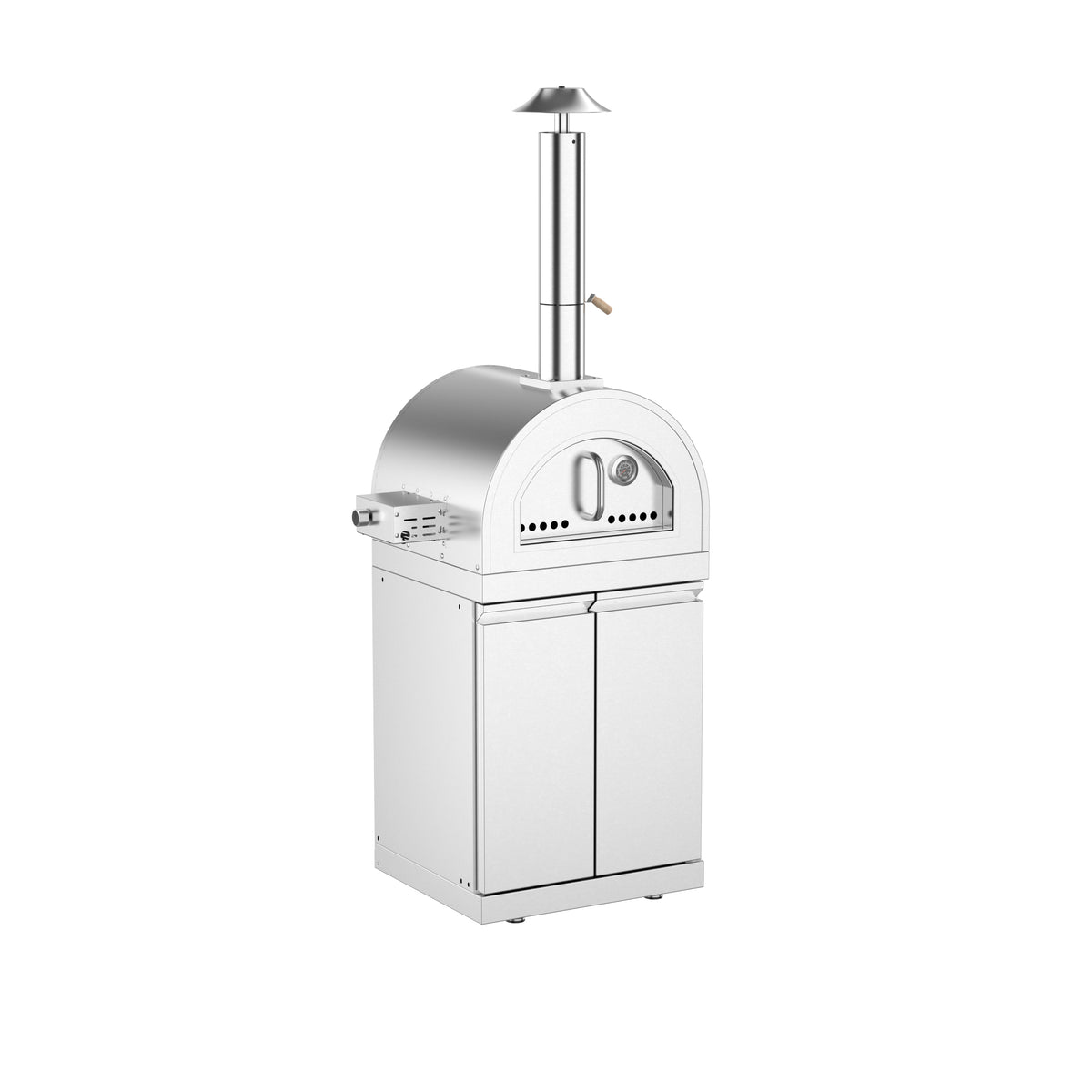 Pizza Oven Cabinet with Double-Door Storage Module
