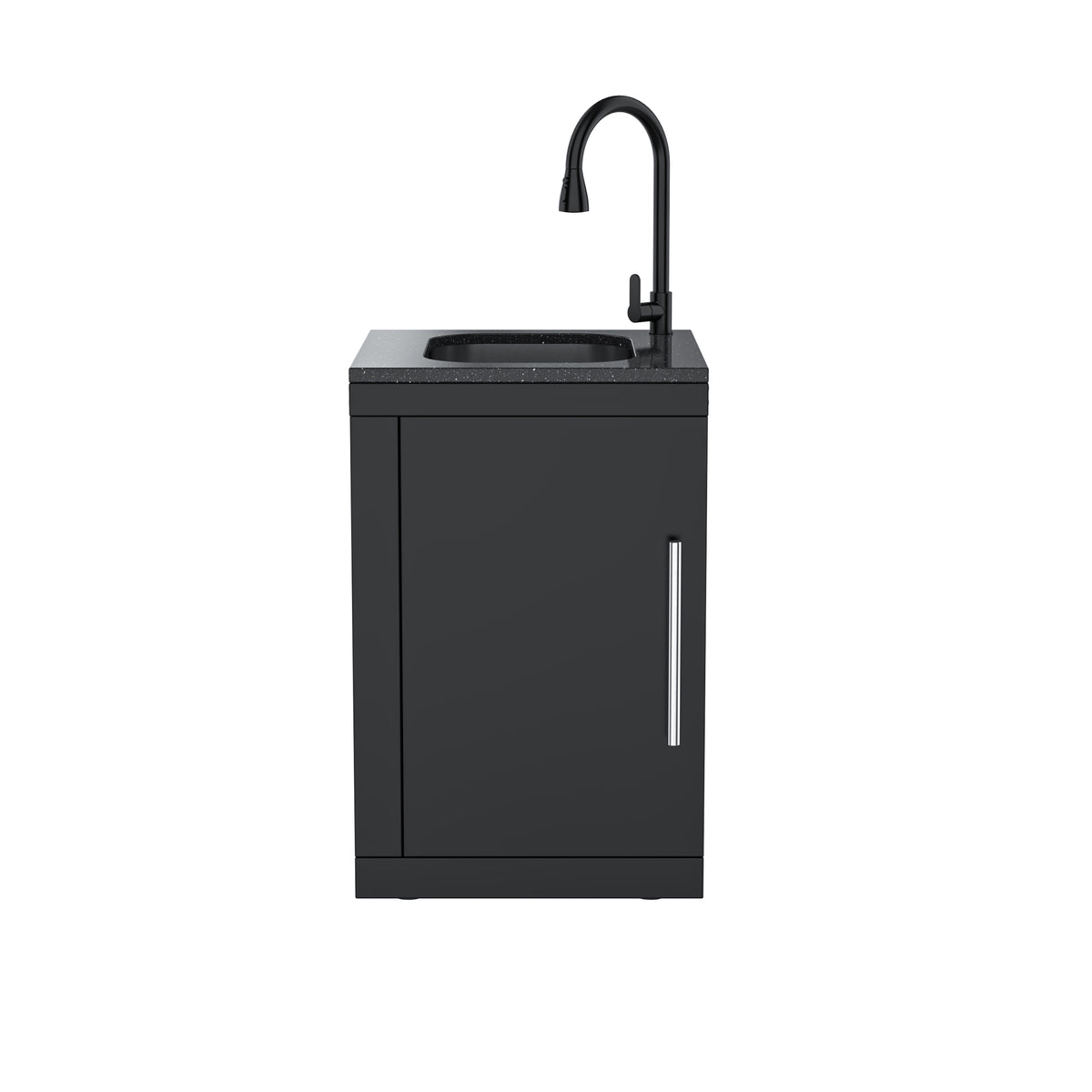 Single-Door Storage Cabinet with Sink Module