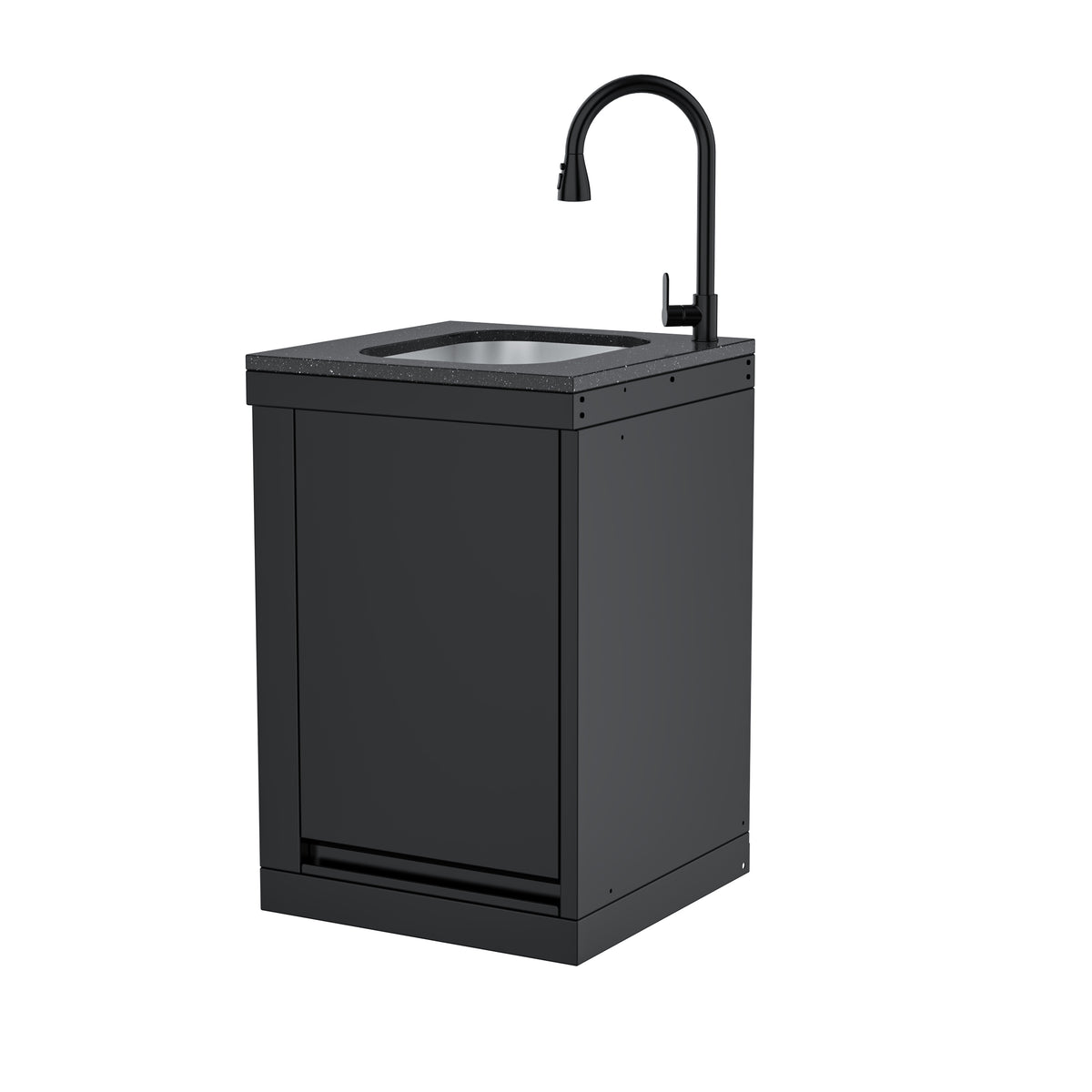 Single-Door Sink Cabinet with Hidden Table Module