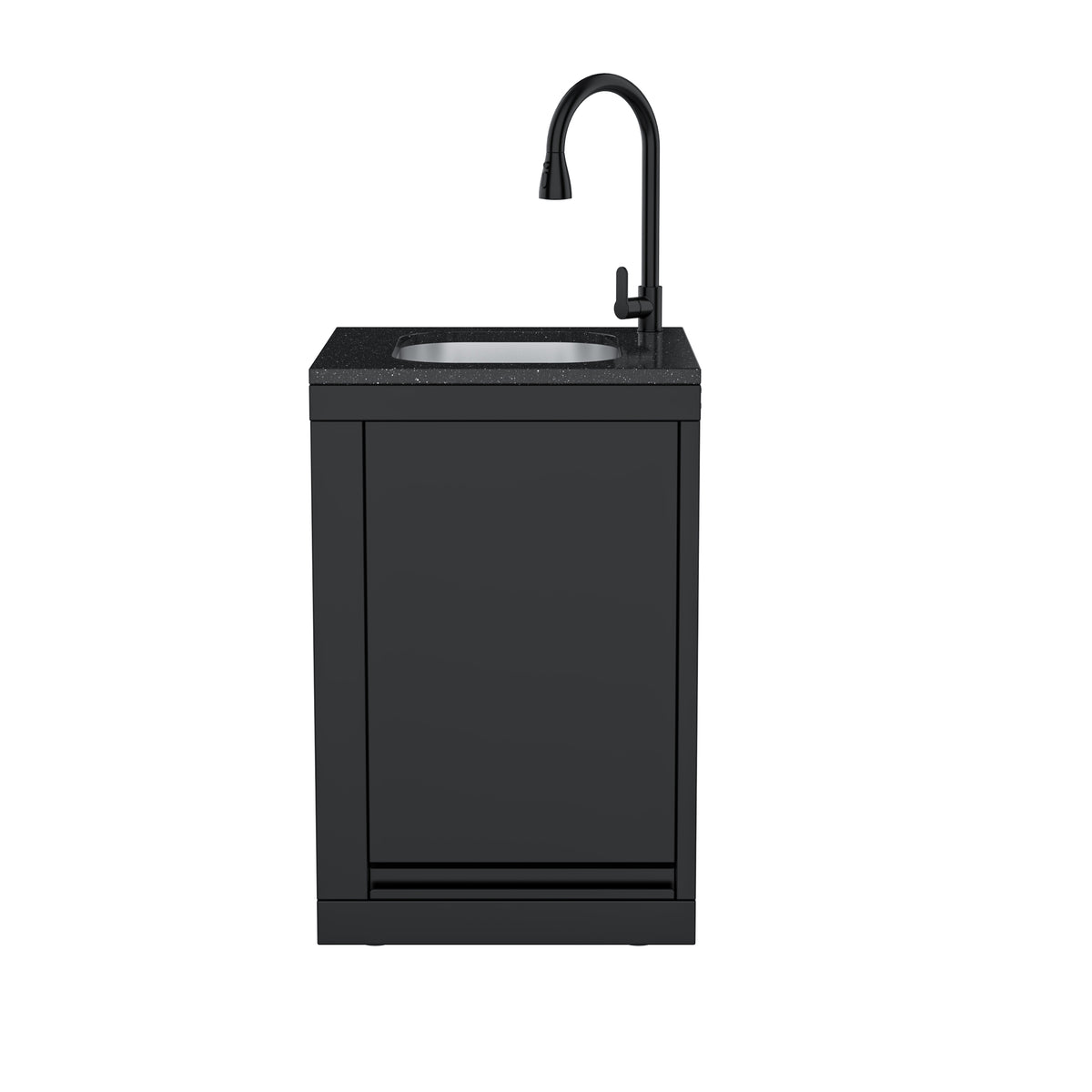 Single-Door Sink Cabinet with Hidden Table Module
