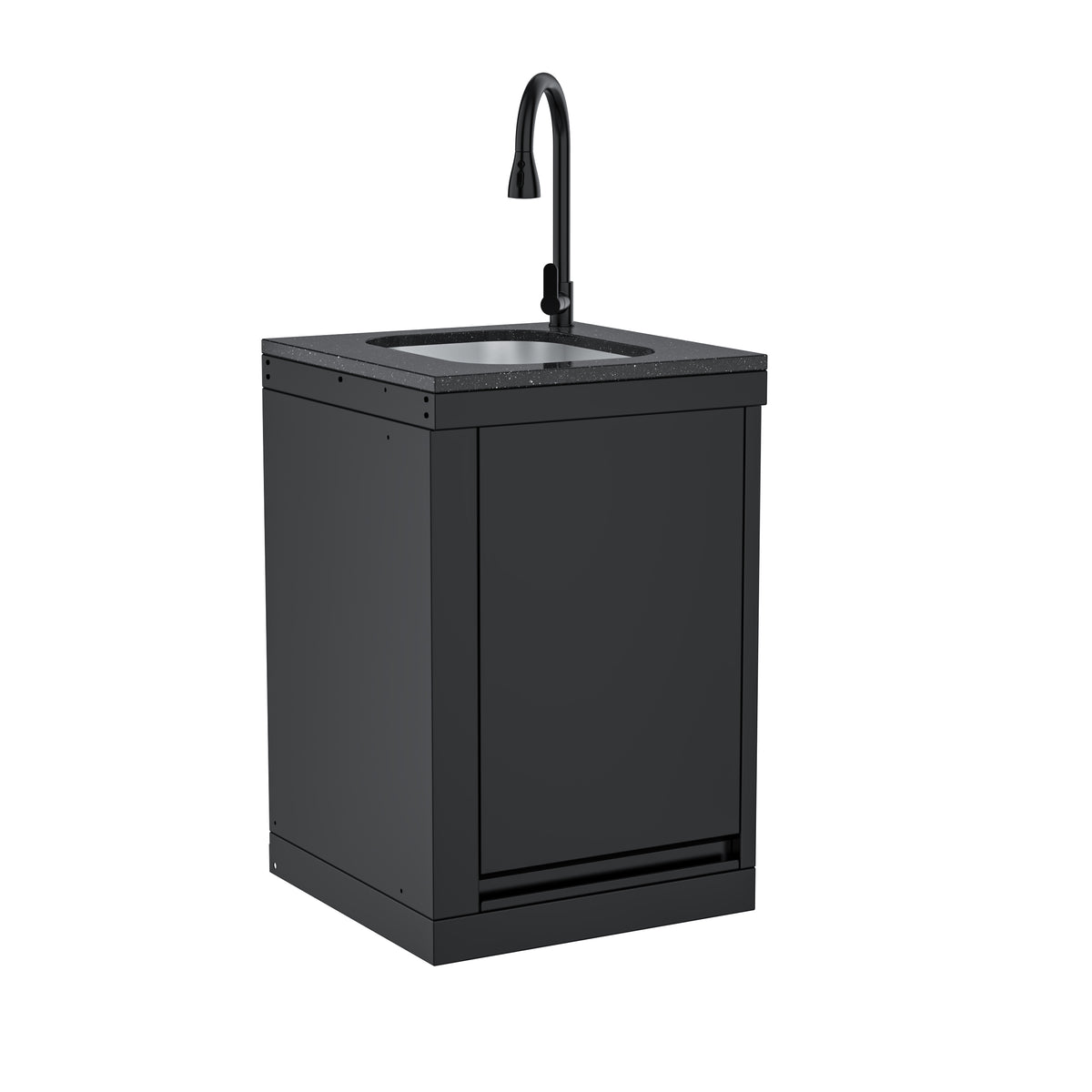 Single-Door Sink Cabinet with Hidden Table Module