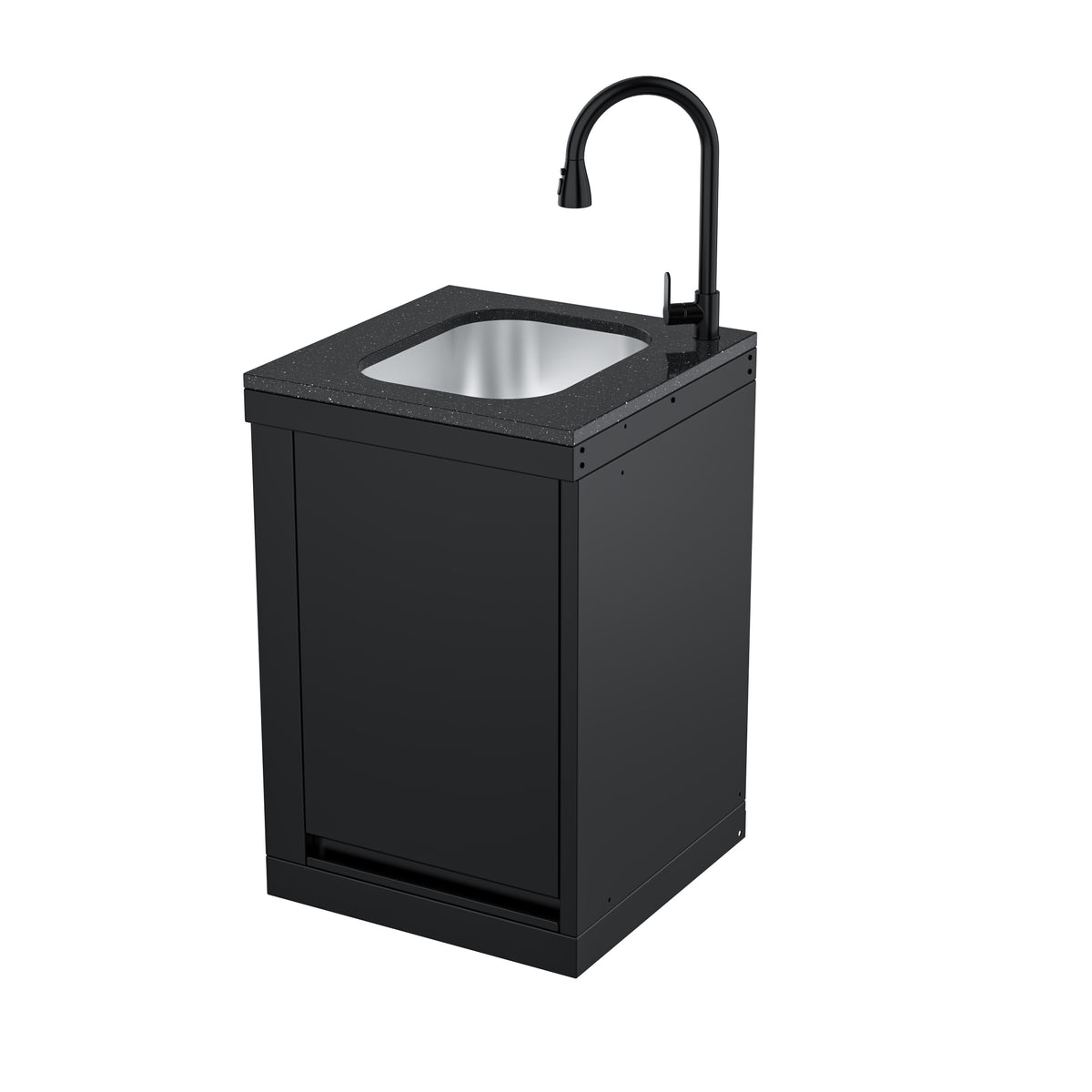 Single-Door Sink Cabinet with Hidden Table Module