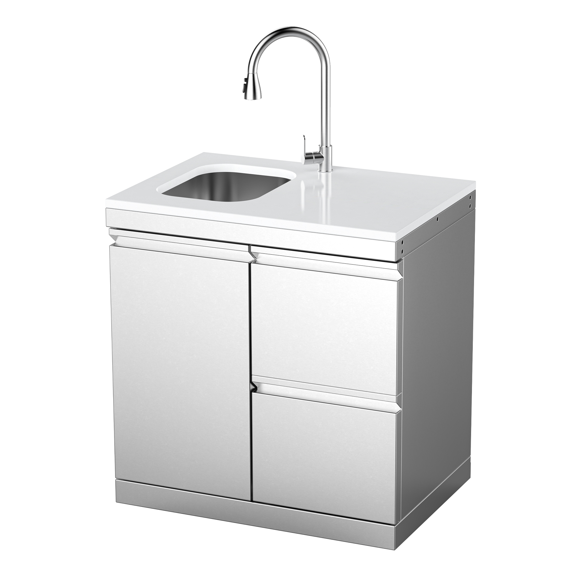 VESTIVIUM Stainless Steel Sink and Drawer Combo