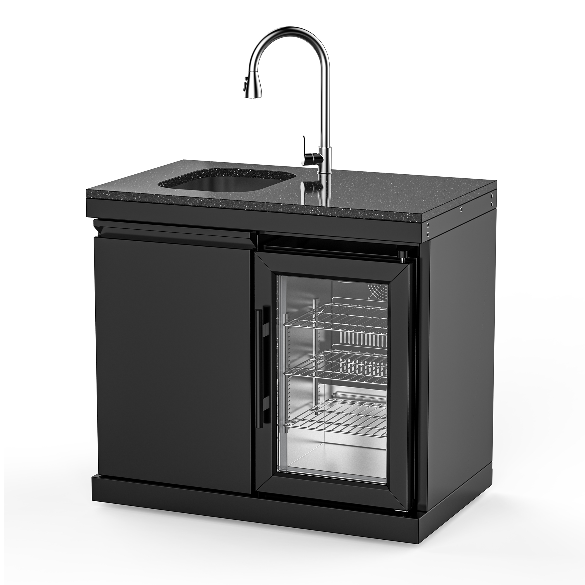 VESTIVIUM Sink and Fridge Combo for Outdoor Kitchen
